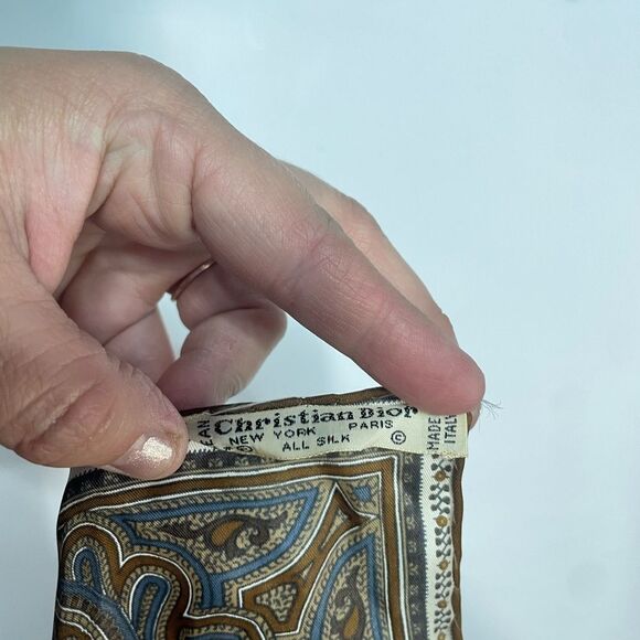 Christian Dior Paisley Silk Scarf - Picture 4 of 5